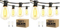 Brightever 50FT Outdoor String Lights 27 Bulbs, Waterproof Patio Lights (Pack of 2) by Brightever
