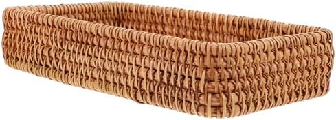 Hemobllo 5pcs Rattan Storage Basket for Bread Snacks and Sundries Lightweight Hand-woven Organizer for Home Kitchen and Garden Use Practical Rustic Container for Clutter Living - Image 4