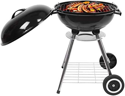 ROVSUN 18 inch BBQ Charcoal Grill, Outdoor Portable Kettle Barbecue Grill with Stand, Heat Control,Camping Patio Backyard Picnic by ROVSUN