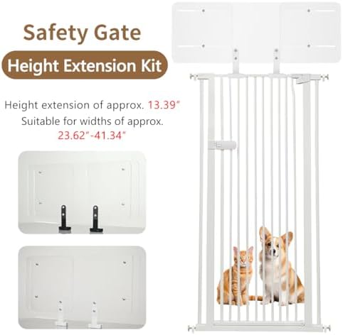 Lumizone Pet Gate Height Extension Kit 13.4" H Black - Image 2