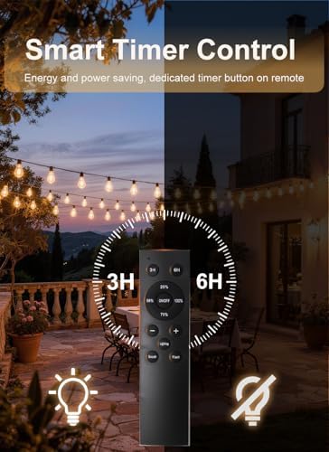 50FT Outdoor String Lights Waterproof, 20+1 Shatterproof S11 LED Bulbs, Extra Long Patio Lights for Outside, Bistro Cafe Decor, Backyard Garden Hanging Lights, Outside Fence Light String - Image 6