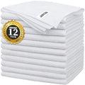 FIXSMITH White Microfiber Cleaning Cloth -Pack of 12, Highly Absorbent Cleaning Rags, 16"X12" All Purpose Cleaning Towels for Housekeeping, Kitchen, Car, Lint Free and Reusable Microfiber Towels by FIXSMITH