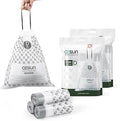 Cesun Code D Pre Cut Drawstring Trash Bags 90 Count, 2.6 Gallon / 10 Liter by Cesun