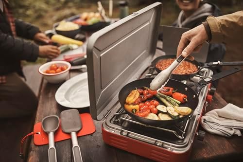 OXO Outdoor Pre-Seasoned Carbon Steel 10" Frying Pan Skillet, Detachable Handle for Easy Storage, Indoor Use, Nonstick with Use, Induction Suitable,Oven & Broiler Safe,Browning, Grill,Sear,Saute,Black - Image 2