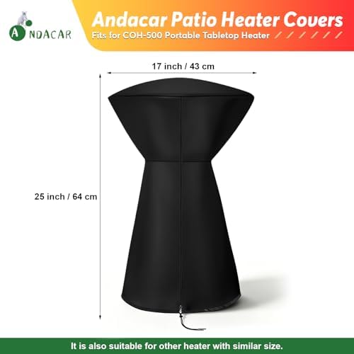 Patio Heater Cover 17"D for Cuisinart COH-500 Tabletop Heater - Image 2