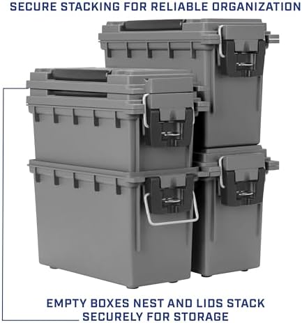Sheffield 12628 Ammo Box Made in USA Stackable Lockable Ammo Storage Box - Image 7