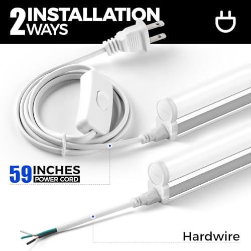 Barrina LED T5 Integrated Single Fixture 1FT, 600lm, 5W, 6500K, 6 Packs - Image 6
