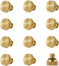 Psyqtsuary 12Pcs Brass Misting Nozzle Plug for Outdoor Spray Cooling System, Heavy Duty 10/24 Screw Thread Misting Nozzle Plug for Patio Mist System by Unknown