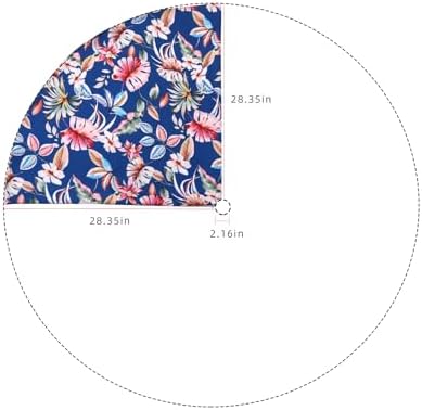 Outdoor Patio Tablecloth with Umbrella Hole, Blue, 60 Round with zipper - Image 5