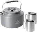 Bulin Camping Kettle, 2.2L Large Portable Camp Tea Coffee Pot With 2 Cups by BULIN