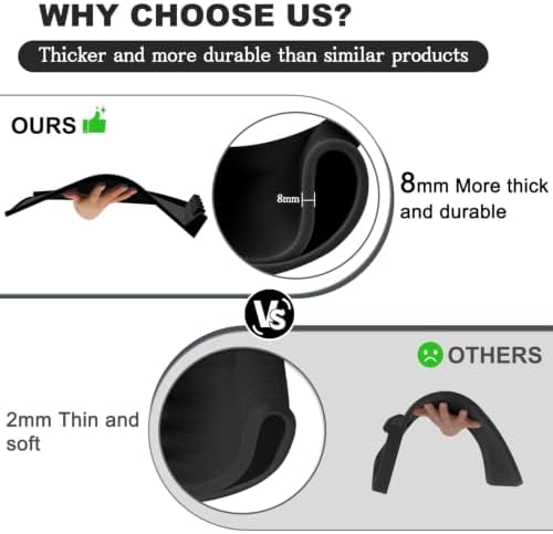Silicone Grill Mats for Blackstone 16 Inch Griddle Accessories Baking Cooking Kitchen BBQ Must Haves Countertop Weber Traeger Stove Outdoor Camping Lawn Father Dad Chef Men Gifts (Black) - Image 4