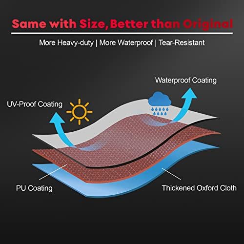 M COMNOVA OUTDOORS 28 Inch Griddle Cover - Blackstone Pro Series Compatible, Heavy Duty Waterproof, Orange - Image 4