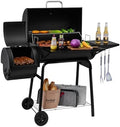 Royal Gourmet CC1830S BBQ Charcoal Grill and Offset Smoker, Outdoor Camping by RoyalGourmetCorp