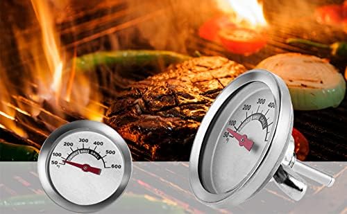 1.85 Inch BBQ Thermometer Gauge for Multiple Grills and BBQ Smokers, Barbecue Grill Temperature Gauge Replacement Parts, Silver - Image 6