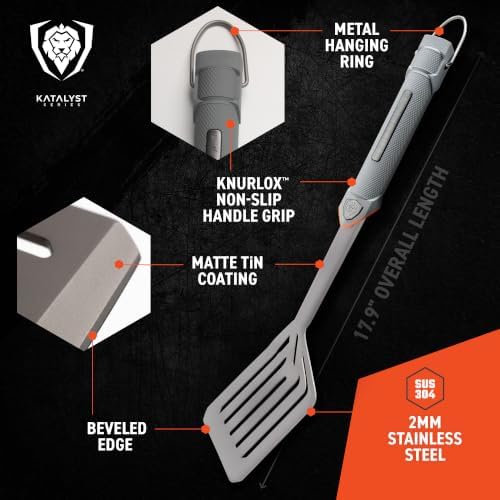 Dalstrong 18" BBQ Grill Spatula - Titanium Nitride Stainless Steel - Image 6