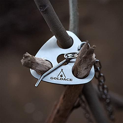 Stainless Steel Camping Gear and Equipment - Campfire Cooking Accessories Set - Radiate Portable Round Cookware - Dutch Oven Camping Cookware - Outdoor Camp Tripod Cooking, Silver - Image 5