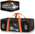 Grill Tool Storage Bag for Outdoor Barbecue, 24 in, Black, Mesh Bag by Unknown