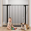 Mumeasy 36-46.8 in Extra Wide Baby Gate for Stairs, 36 Tall Dog Gate, Black by Mumeasy-FocusonBabyPetSafetyGate