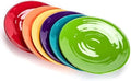 11-Inch Melamine Plates (Set of 6) - Unbreakable and Reusable Plastic Dinnerware with Ceramic Feel, Stackable and Dishwasher-Safe - Versatile for All Meals (Multicolor) by MIYOPESI