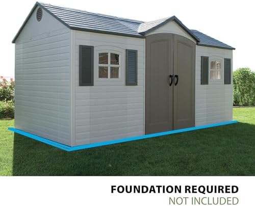 Lifetime 6446 Outdoor Storage Shed, 8 x 15 Foot, Desert Sand - Image 4