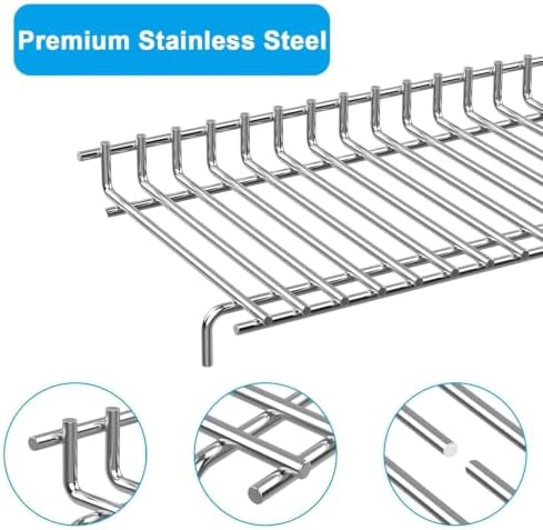 Grill Warming Rack for Home Depot Nexgrill 4 Burner 720-0830H, 25.59" Stainless Steel Nexgrill Top Grill Rack for Nexgrill Replacement Parts, Upper WarmingRack for Expert Grill 4 Burner 720-0789H - Image 5