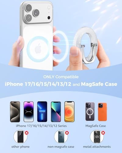 SUPERONE MagSafe Phone Grip, Magnetic Phone Ring Holder & Adjustable Stand - Image 6