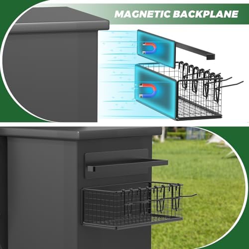 2 Set Magnetic Storage Bin with Paper Towel Holder for Traeger - Image 3