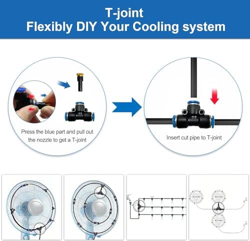 Misters for Outside Patio, Outdoor Water Misting Cooling System,50FT|15M. - Image 7