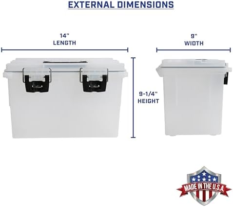 Sheffield XL Ammo Box Made in USA, Stackable Lockable Ammo Storage Box - Image 2