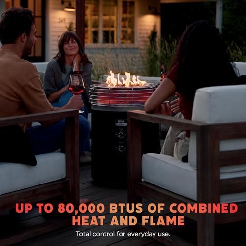 Ninja Fireside360 Fire Pit/Heater, 80,000 BTU, 3 Modes, Metallic Mocha - Image 5