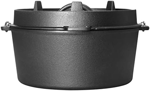 EDGING CASTING Pre-Seasoned Cast Iron Camping Dutch Ovens, Outdoor Camping Dutch Oven Pot with Lid Tripod, 6 Quart - Image 7