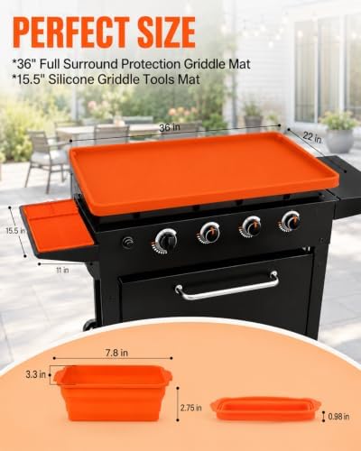 joyhalo Full-Edge 36" Blackstone Silicone Griddle Cover - Image 2