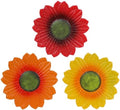 YEAHOME Sunflower Wall Decor - 9 inch Metal Flower Wall Art Decorations, Sunflower Yard Garden Decor Hanging for Kitchen, Bathroom, Bedroom,Handmade Gift for Home, Indoor or Outdoor (Set of 3) by YEAHOME