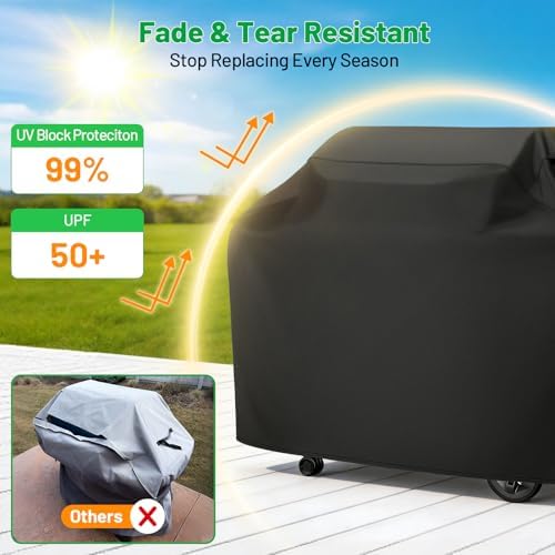 Heavy Duty Grill Cover, All Weather Protection, 65 Inch - Image 4