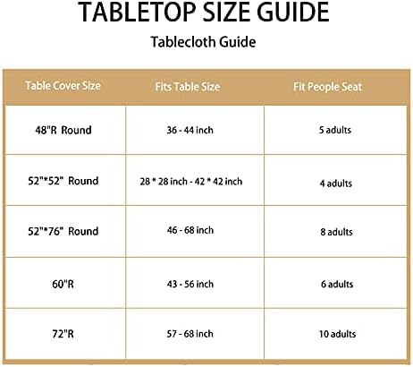 LUSHVIDA Round Tablecloth, Fitted Table Cloth for 57"-68" Tables, Champagne - Image 6