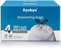 360 Count 4 Gallon Drawstring Small Trash Bags for Bathroom Office by RYOBYOTRASHBAGS