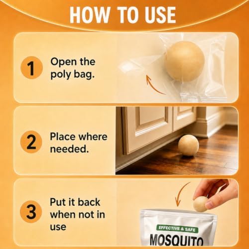 AUDQQM Mosquito Repellent Outdoor Patio, Mosquito Repellent Balls Indoor-8P - Image 7