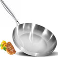 LOLYKITCH 12 Inch Stainless Steel Pan | Tri-Ply | PFOA & PTFE Free Skillet by LolyKitch