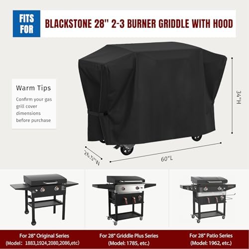 SHINESTAR 5483 28 inch Griddle Cover, for Blackstone 28" Griddles with Hood - Image 3