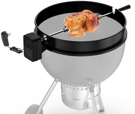 Skyflame Charkettle Rotisserie Ring Kit with DC Motor and Adapter by Skyflame
