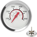 DELSbbq 1.8" Lid Thermometer for Charbroil Grills G432-8L00-W1 Replacement by DELSBBQ
