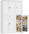 HOSTACK 68" Tall Kitchen Pantry Storage Cabinet with Doors & Shelves, White by HOSTACK