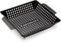 Cuisinart 11" x 11" Non-Stick Grill Wok, Perforated BBQ Grill Basket for Grilling Veggies, Meat & Stir-Fry, Outdoor Grilling Basket for Charcoal and Gas Grills (Pack of 6) by Cuisinart