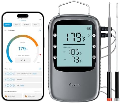 Govee Bluetooth Meat Thermometer Digital with App Alerts and Timer Mode by Unknown