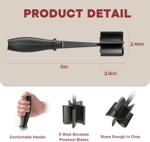 2Pack Meat Chopper Upgrade Hamburger Smasher, Masher for Ground Beef - Image 2