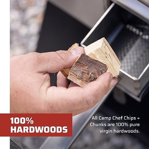Camp Chef Premium Hardwood Chips - Wood Chips for Smoking & Outdoor Grilling - Compatible with Pellet Grills, Smokers & Barbecues - Made in The USA - Cherry, 192 cu in - Image 6