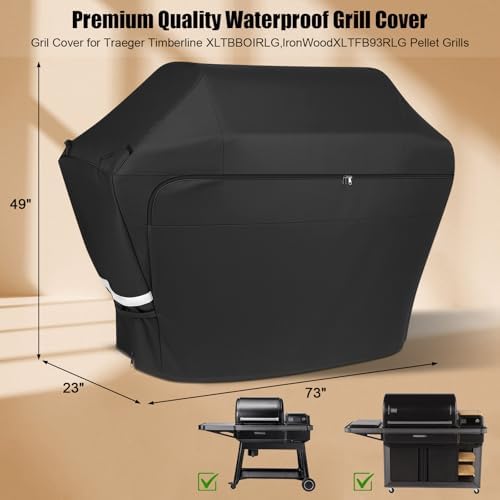 Grill Cover for Traeger Timberline XL TBB01RLG, Ironwood XL TFB93RLG - Image 2