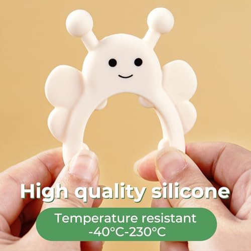 Bee Spoon Holder Cute Spoon Rest for Stove Top, Steam Releaser & Lid Lifter – Heat Resistant Silicone Cooking Gadget, Fun Kitchen Accessories, Unique Cooking Gift - Image 6