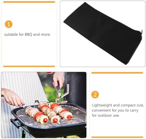 4pcs Barbecue Tool Storage Bag, Portable Canvas Pouch - Image 3