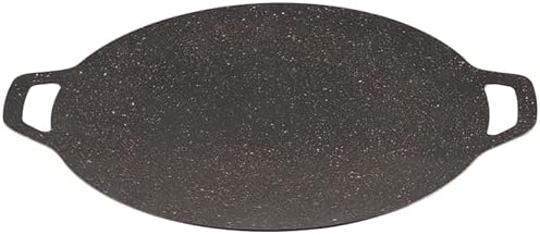 Thin Korean Grill Pan, 9.4 Inch Iron with Non-stick Coating Baking Tray on Heating Stove for Home, Party Travel and Outdoor (9 inch) by YIKANGHENG